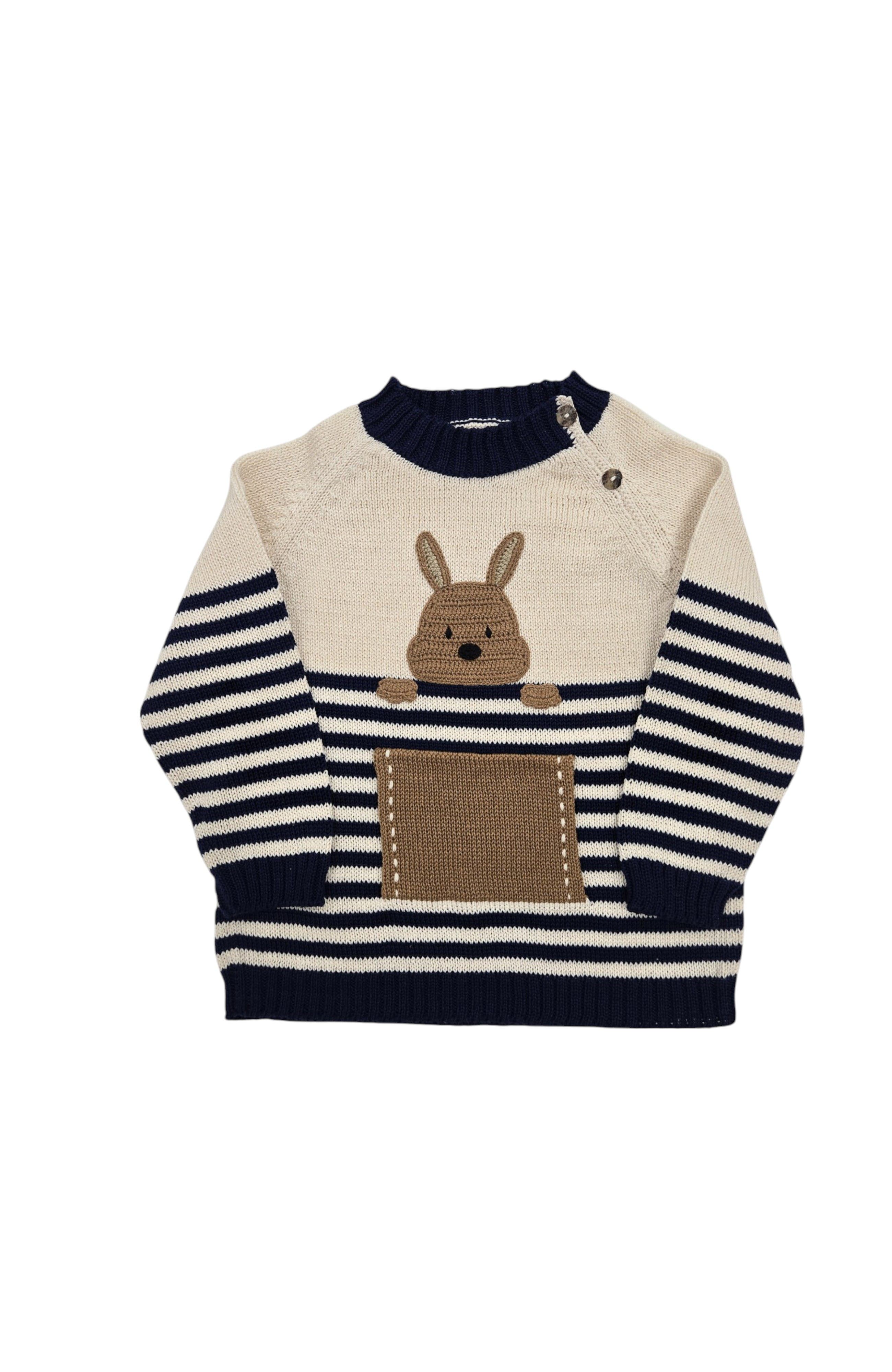 selected Navy, brown and Ivory