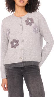Ted Baker Floral Embellished Layered Hem Cardigan