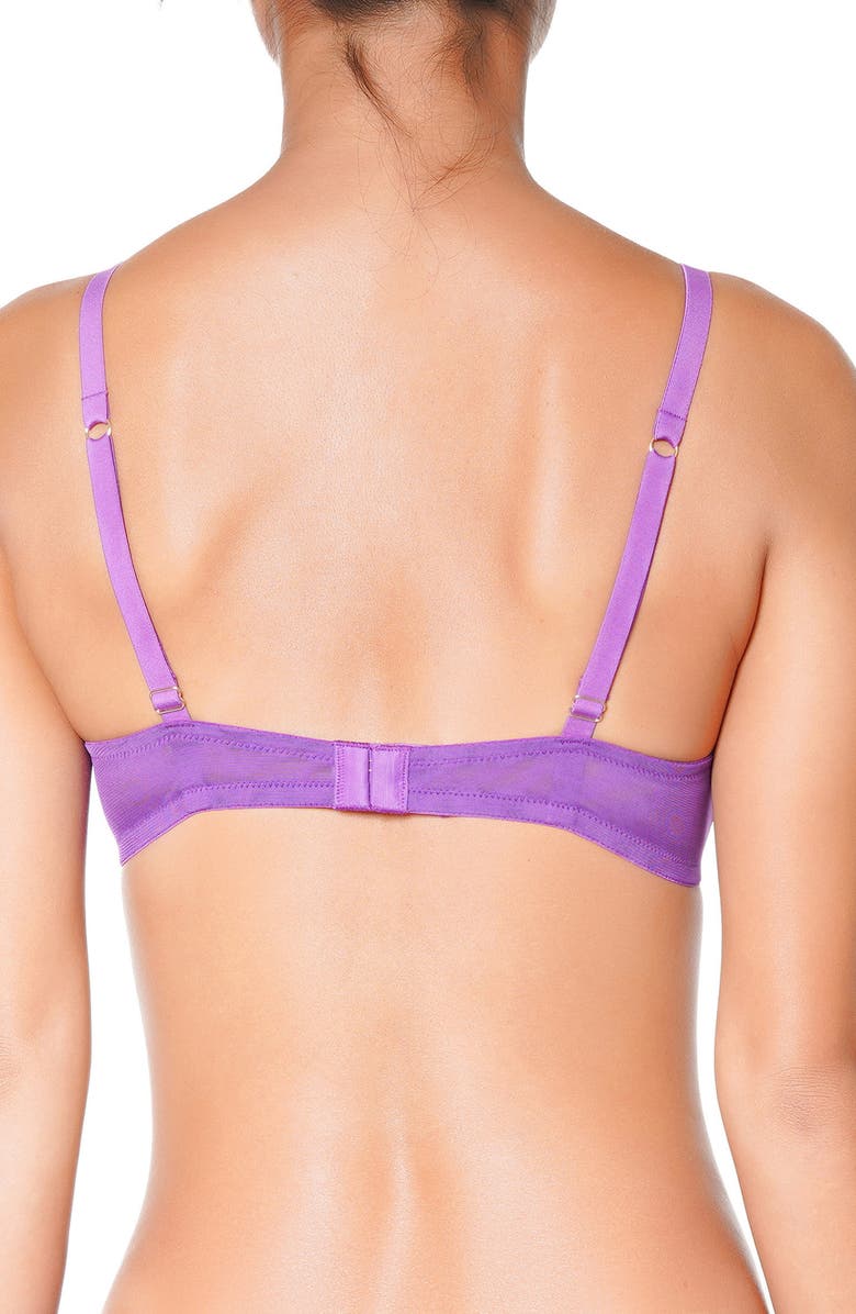 Huit Symphonie Underwire Lace Bra, Alternate, color, Purple