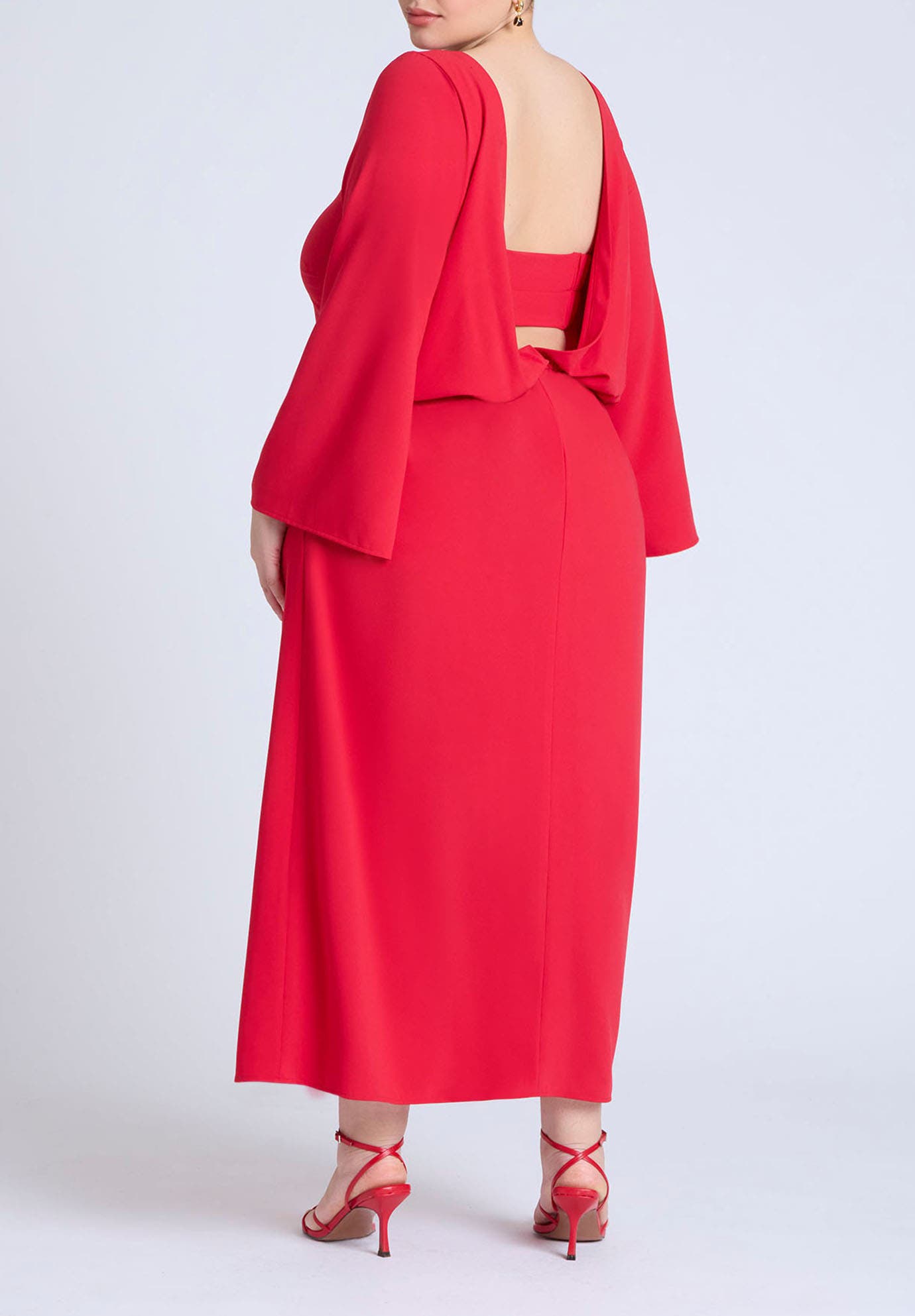 Back Drape Maxi Dress - image 2