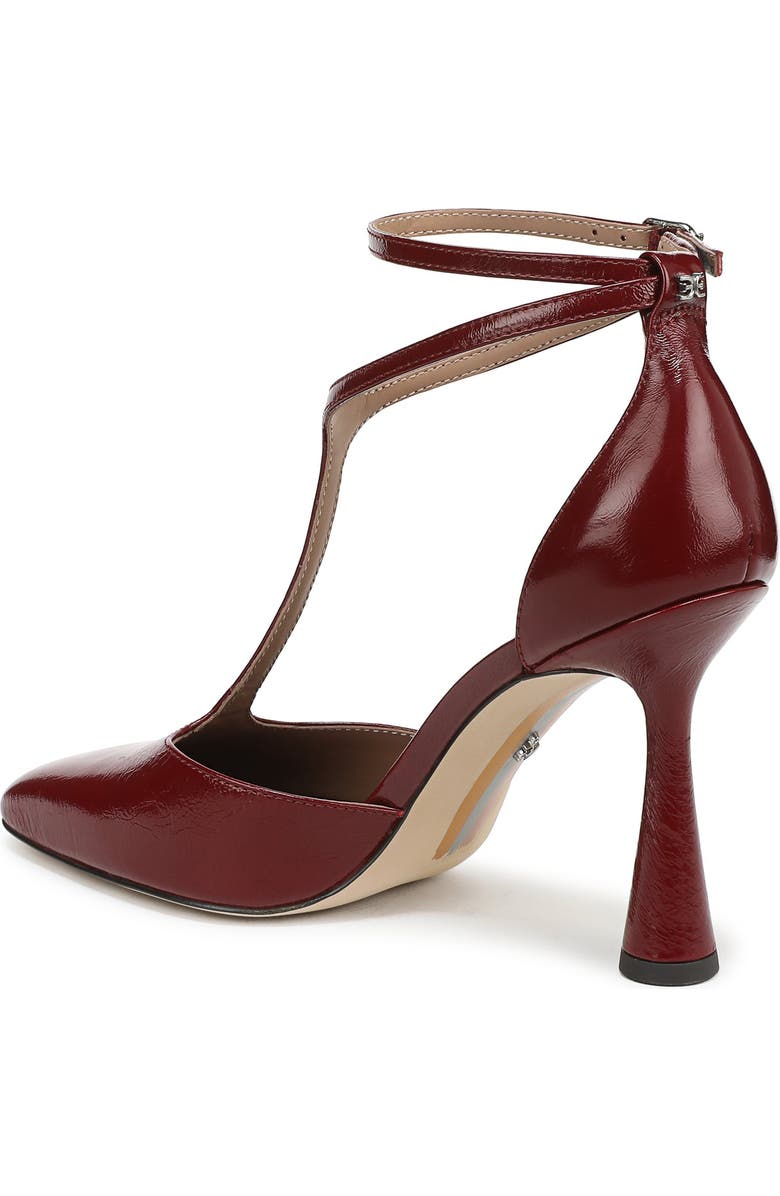 Sam Edelman Everett Ankle Strap Pump, Alternate, color, Cabernet Red