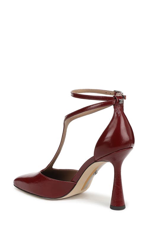 Sam Edelman Everett Ankle Strap Pump In Red
