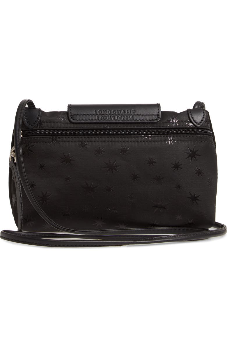 Longchamp Mini Le Pliage Étoiles Jacquard Canvas Crossbody Bag, Alternate, color,