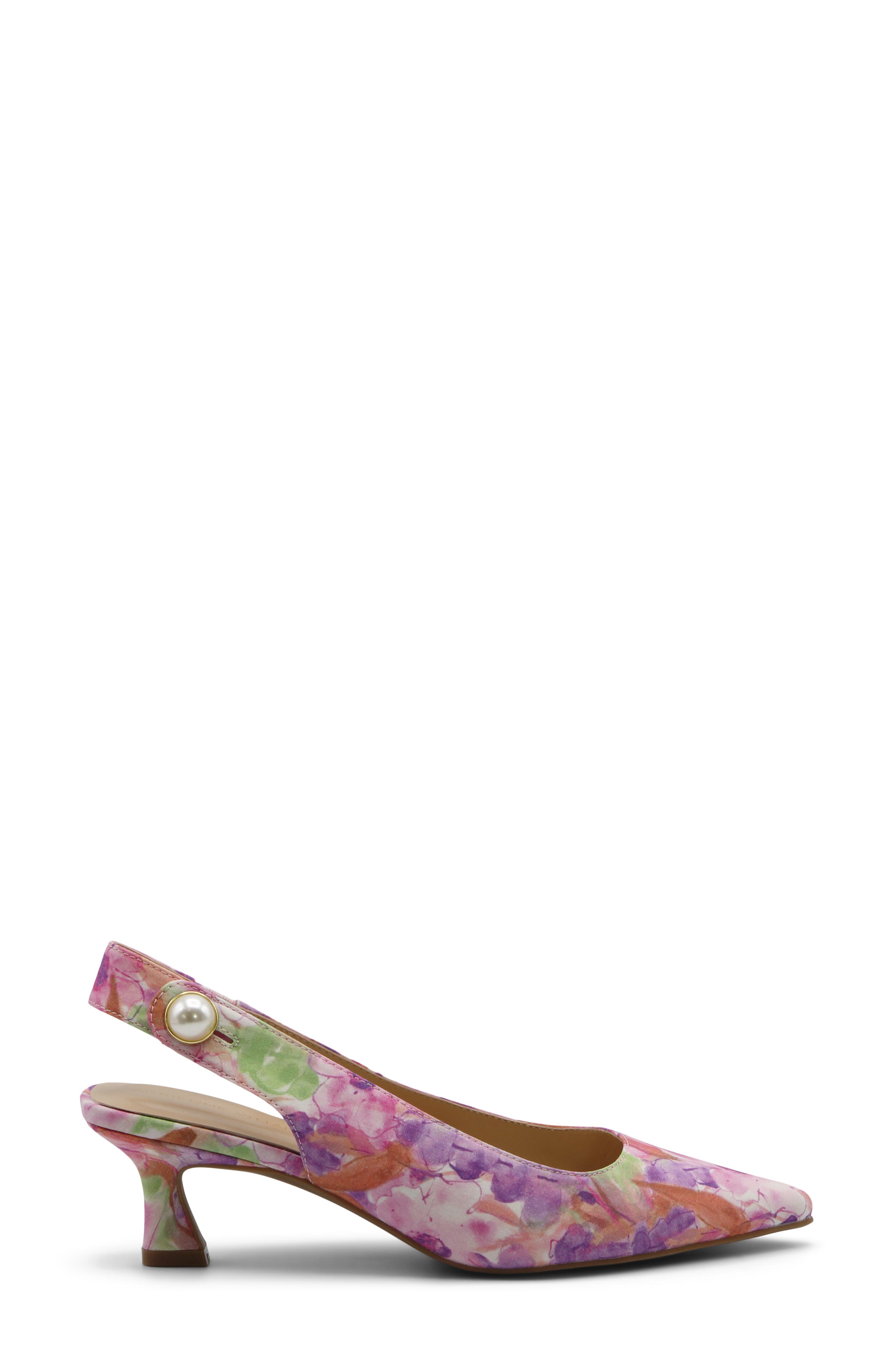 Sagan Pointed Toe Slingback Pump, Alternate, color, MAGENTA