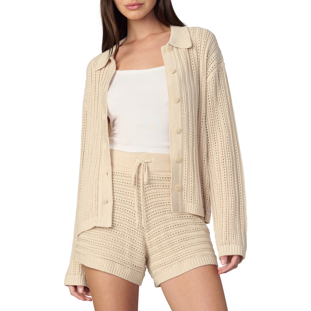 Joe's Jeans The Arlo Open Stitch Cardigan In Neutral