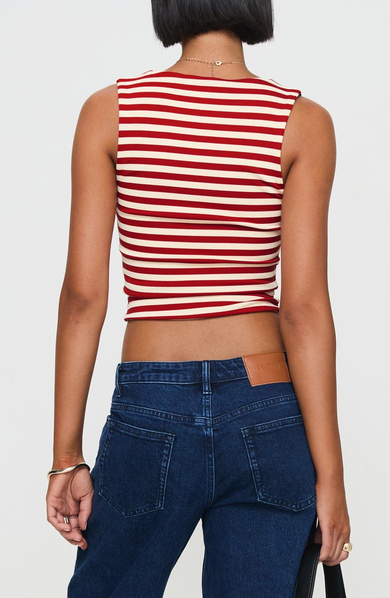Princess Polly Back in Time Stripe Crop Top, Alternate, color, 