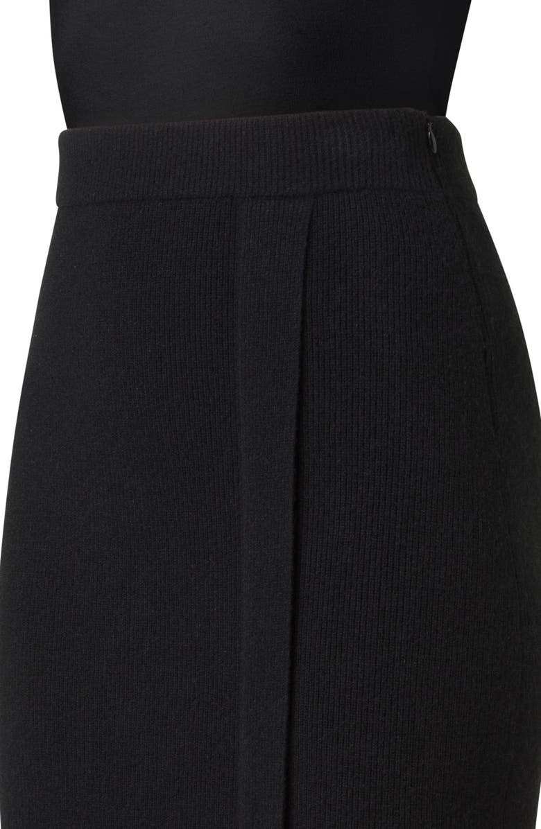 Akris Faux Wrap Stretch Cashmere Sweater Skirt, Alternate, color, 