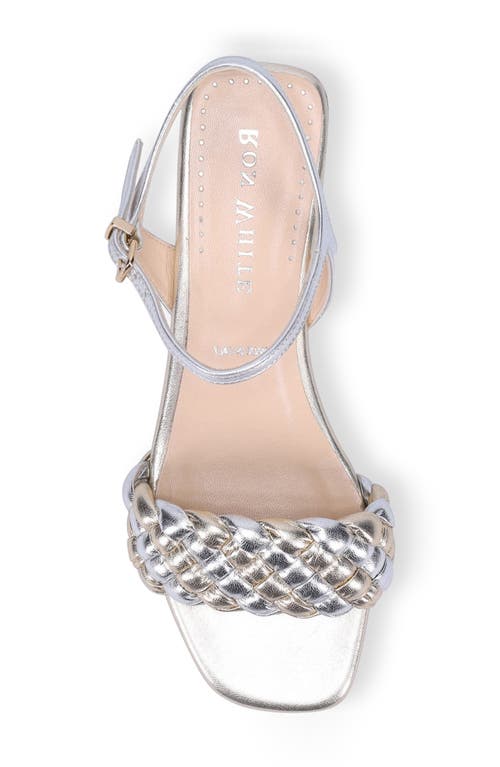 Ron White Barbra Ankle Strap Sandal In Metallic