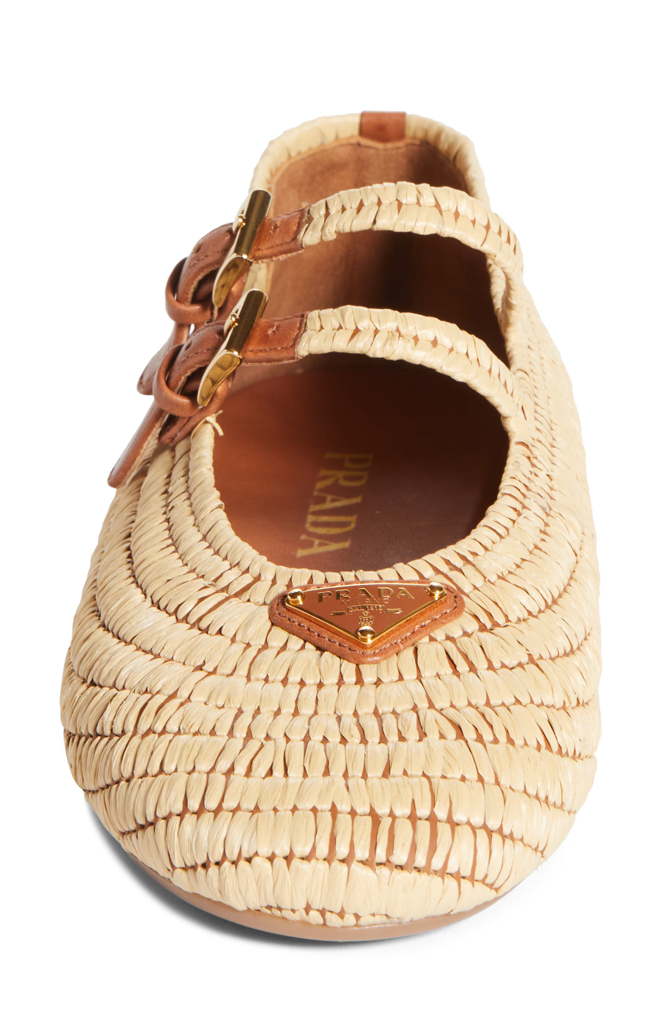 Raffia Mary Jane Flat, Alternate, color, BEIGE/ TAN