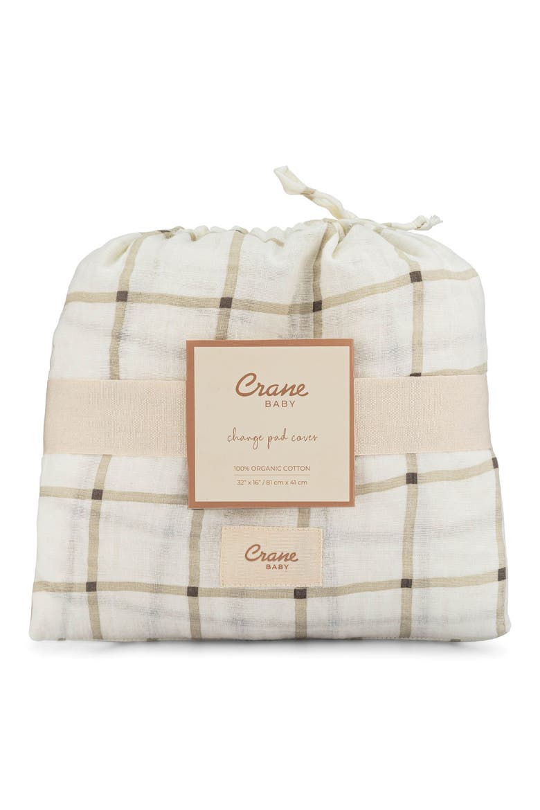 Avery Cotton Muslin Changing Pad Cover, Alternate, color, WHITE