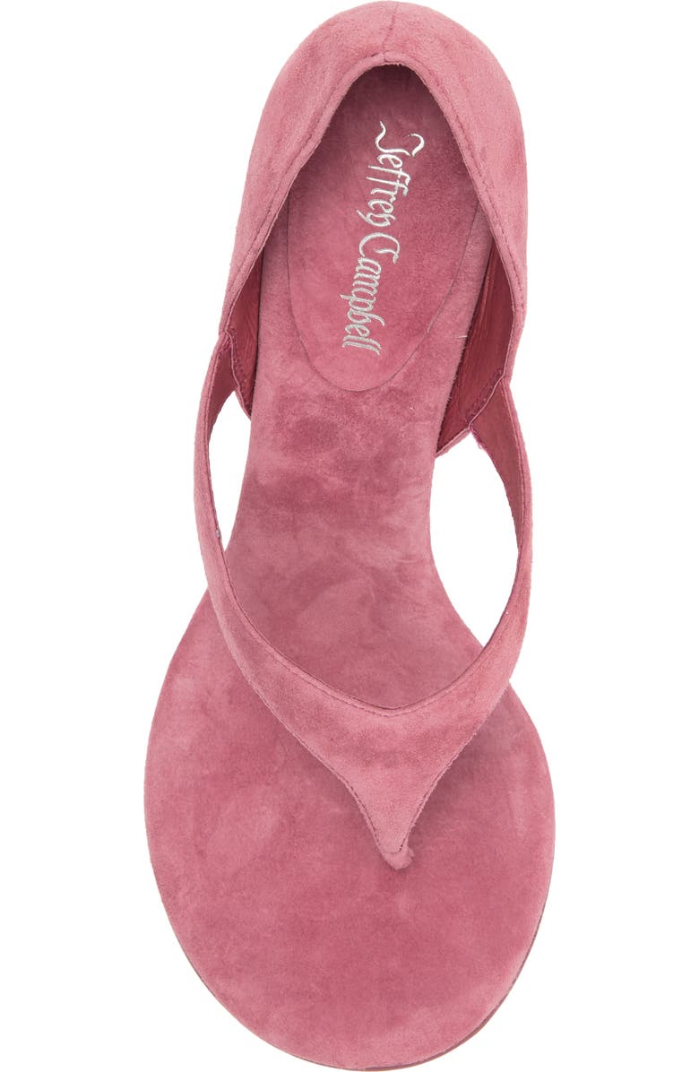 Jeffrey Campbell Rhian Stiletto Sandal, Alternate, color, Dusty Rose Suede
