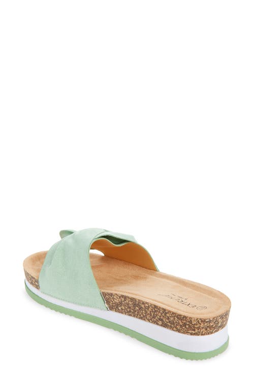Extreme By Eddie Marc Knot Platform Slide Sandal