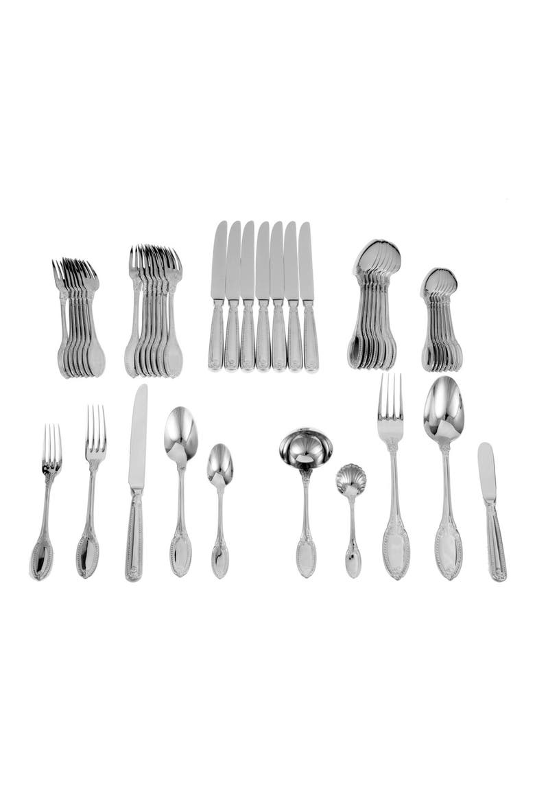 Imperia 45-Piece Flatware Set, Alternate, color, SILVER