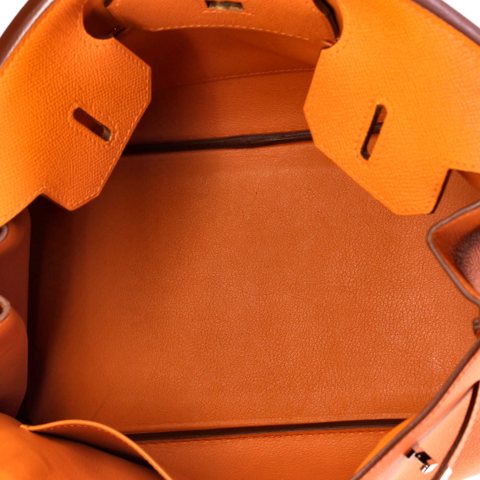 Birkin Handbag Orange Epsom with Palladium Hardware 30, Alternate, color, Orange H