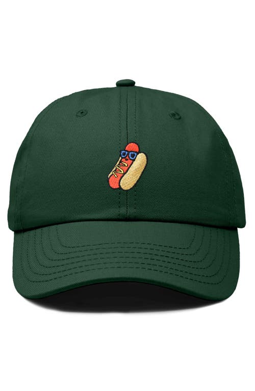 Dalix Dog Days Embroidered Casual Cap In Dark Green