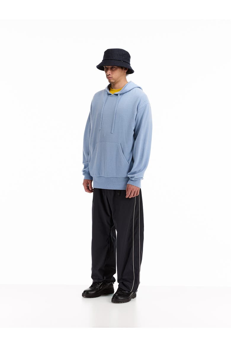 Knitted Hoodie, Alternate, color, Blue