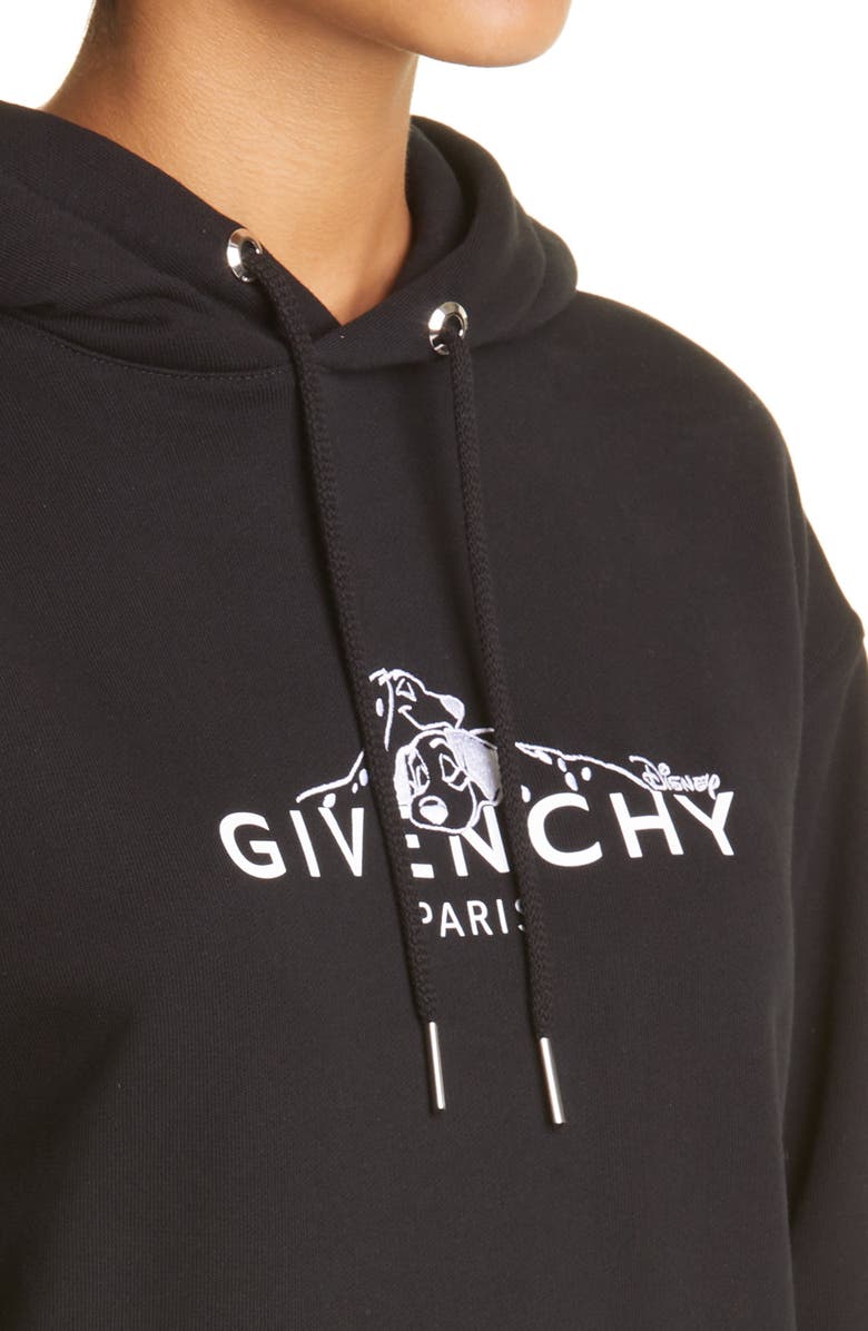 Givenchy Disney x Givenchy '101 Dalmatians' Cotton Logo Hoodie, Alternate, color,