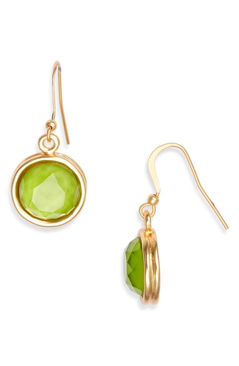 Round Drop Earrings