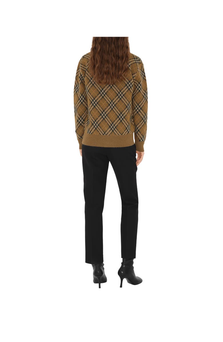 Burberry Check Wool Mohair Blend Cardigan, Alternate, color,