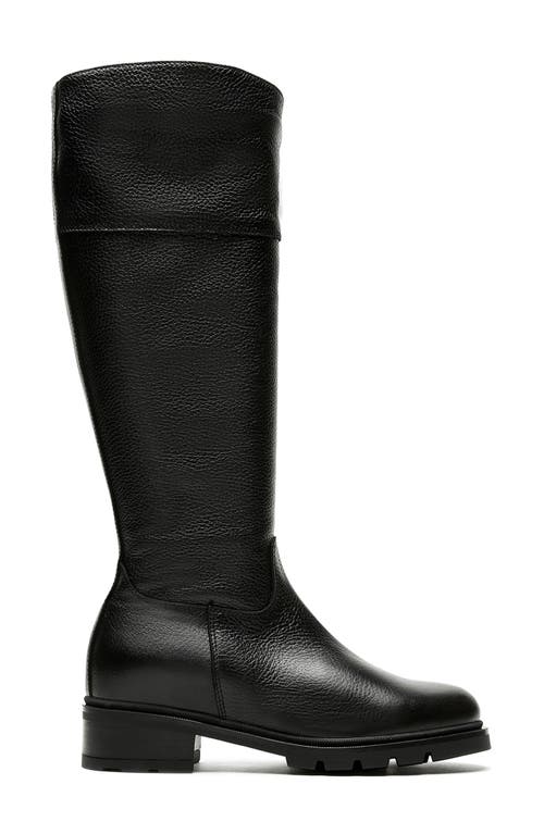 La Canadienne Scottie Leather Lug-sole Knee-high Boots In Black