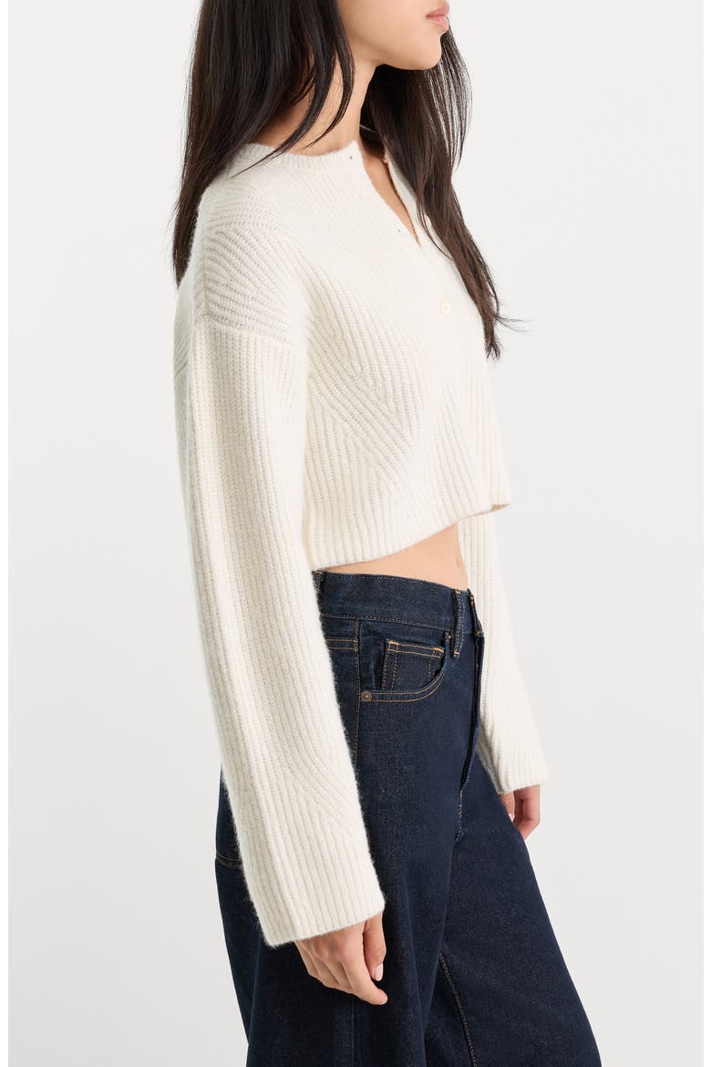 The Chunky Knit Cardigan, Alternate, color, CHALK