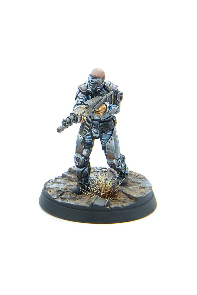 Fallout Wasteland Warfare Enclaveforce 6 Miniatures, Alternate, color, Multicolored
