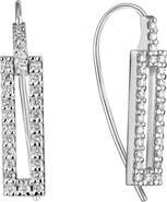 LANA Skinny 14K Gold Diamond Tag Drop Earrings