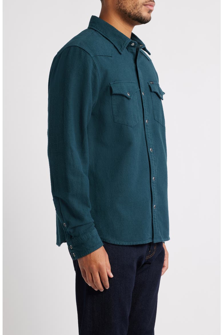 Huston Classic Fit Western Snap-Up Shirt, Alternate, color, DEEP TEAL