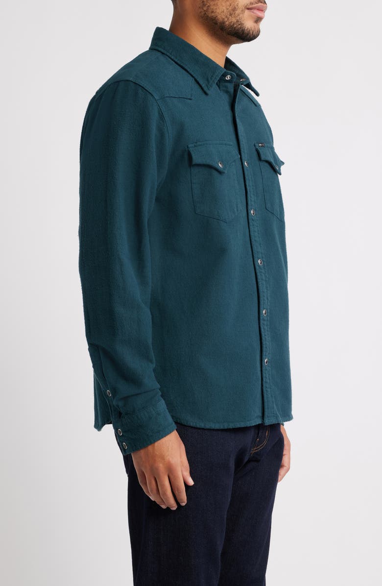 AG Huston Classic Fit Western Snap-Up Shirt, Alternate, color, Deep Teal