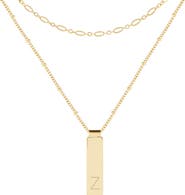 Brook and York Maisie Set of 2 Initial Layering Necklaces
