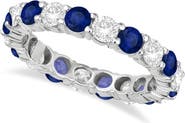ALLUREZ Eternity Diamond & Gemstone Anniversary Band 14K 3.50ct