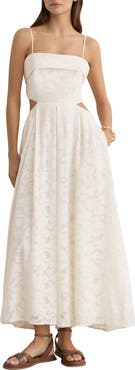 Reiss Sian Lace Cutout Maxi Dress