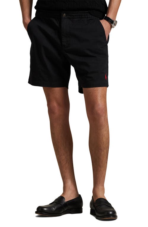 Polo Ralph Lauren Prepster Stretch Cotton Twill Chino Shorts In Black