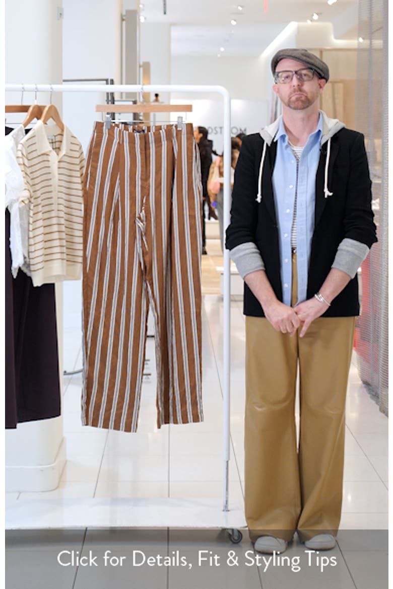 Pantalon Salsi Stripe Straight Leg Pants video