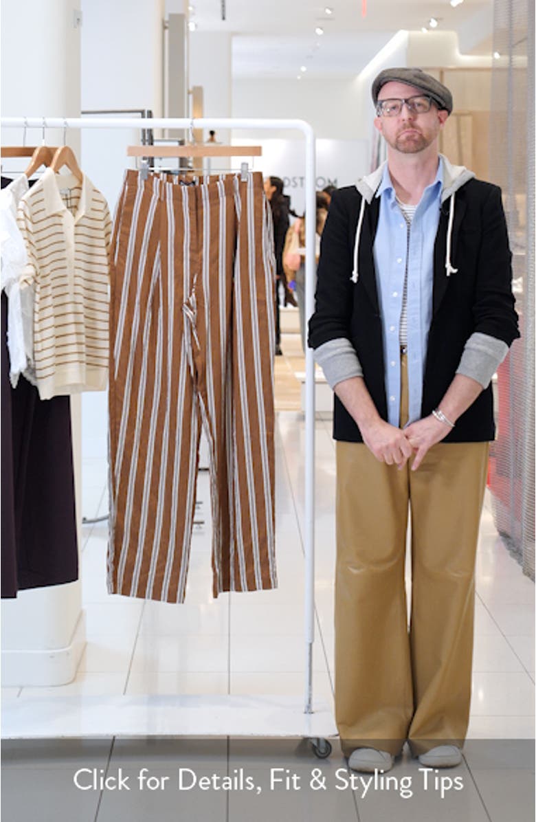 Pantalon Salsi Stripe Straight Leg Pants, sales video thumbnail