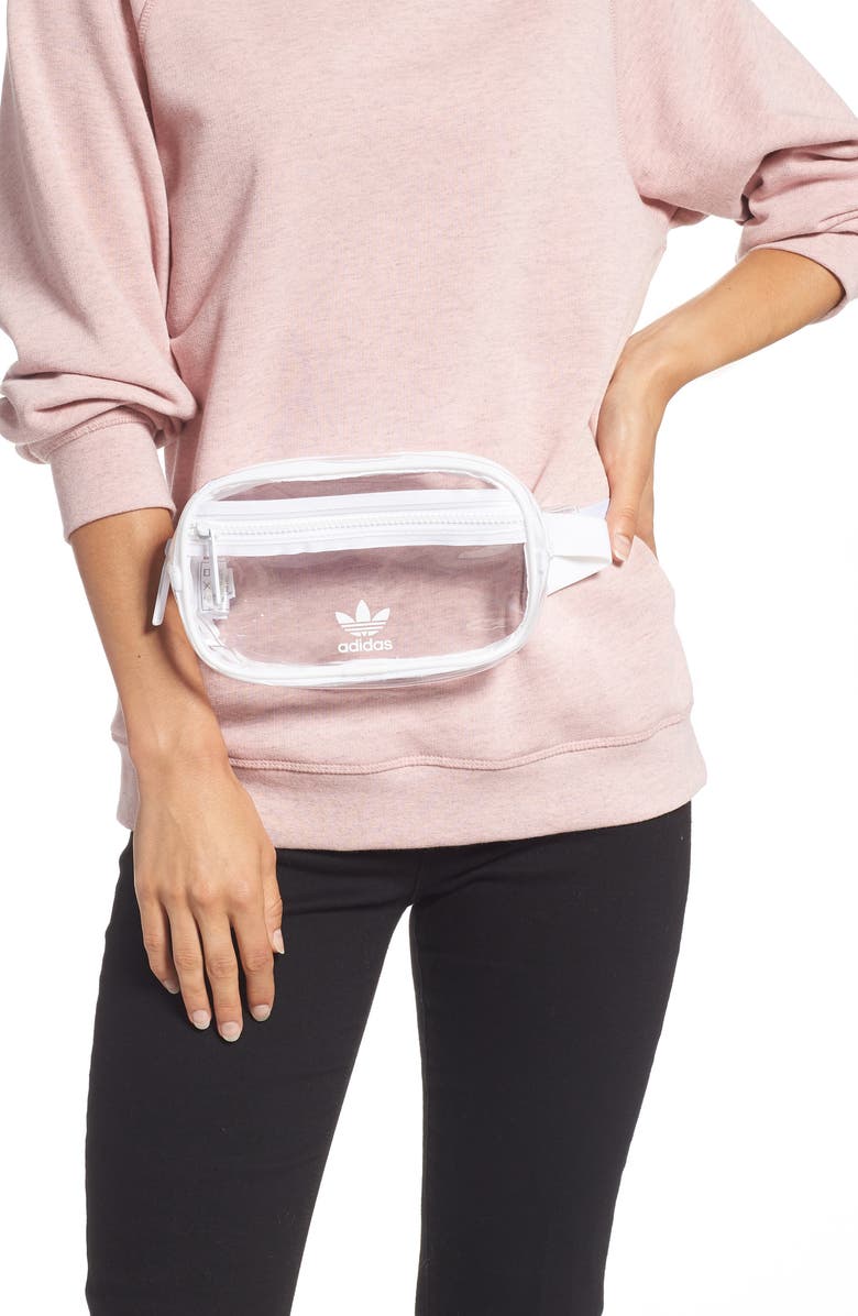 adidas Originals Clear Belt Bag, Alternate, color,