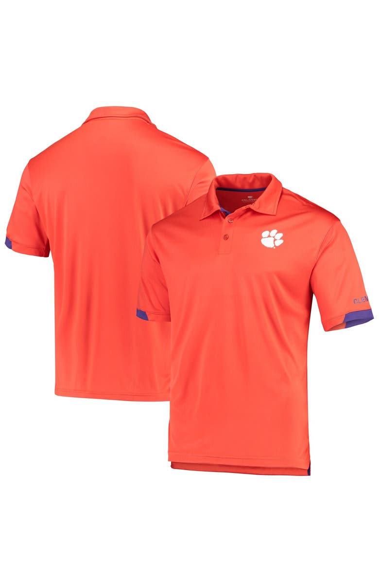 COLOSSEUM Men's Colosseum Orange Clemson Tigers Santry Lightweight Polo, Main, color, Orange