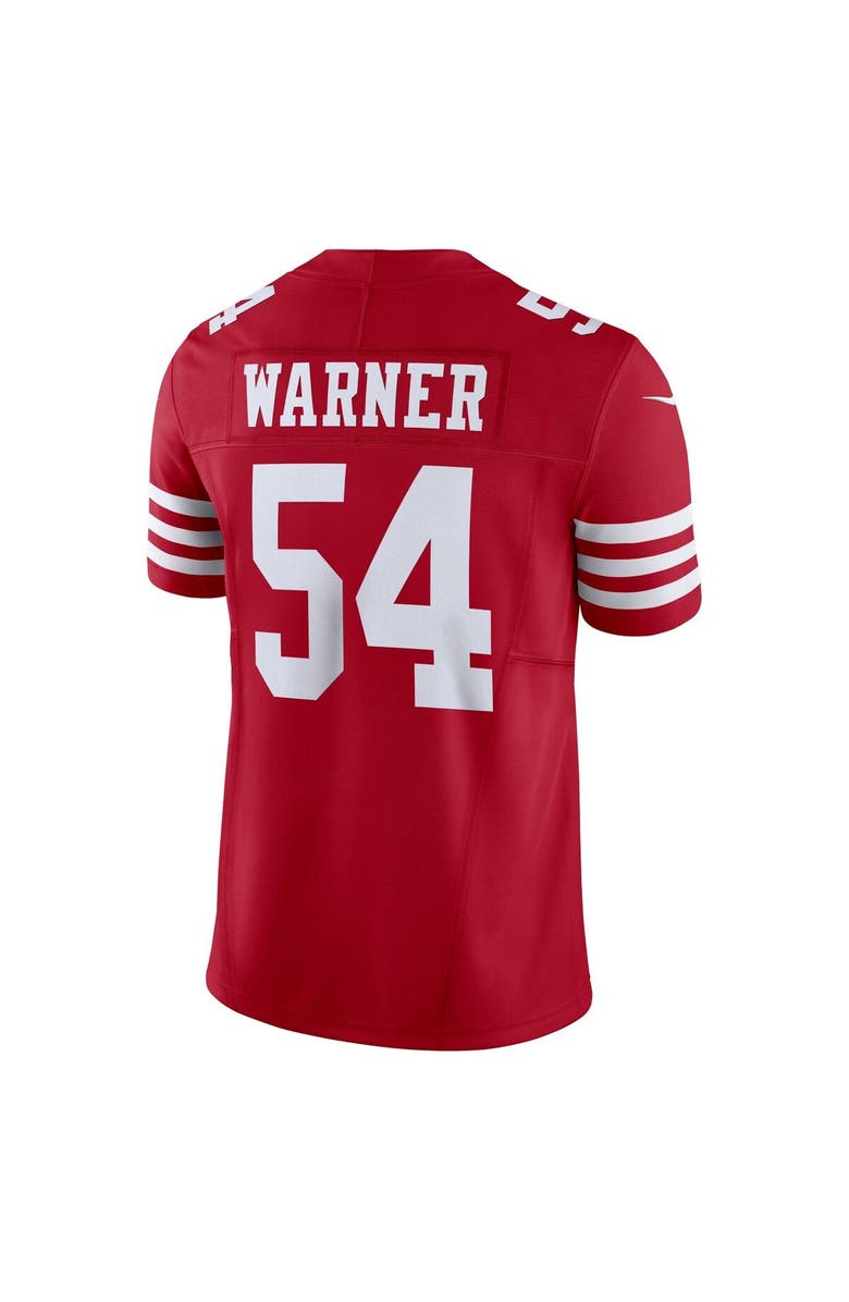 Nike Men's Nike Fred Warner Scarlet San Francisco 49ers Vapor F.U.S.E. Limited Jersey, Alternate, color, Scarlet