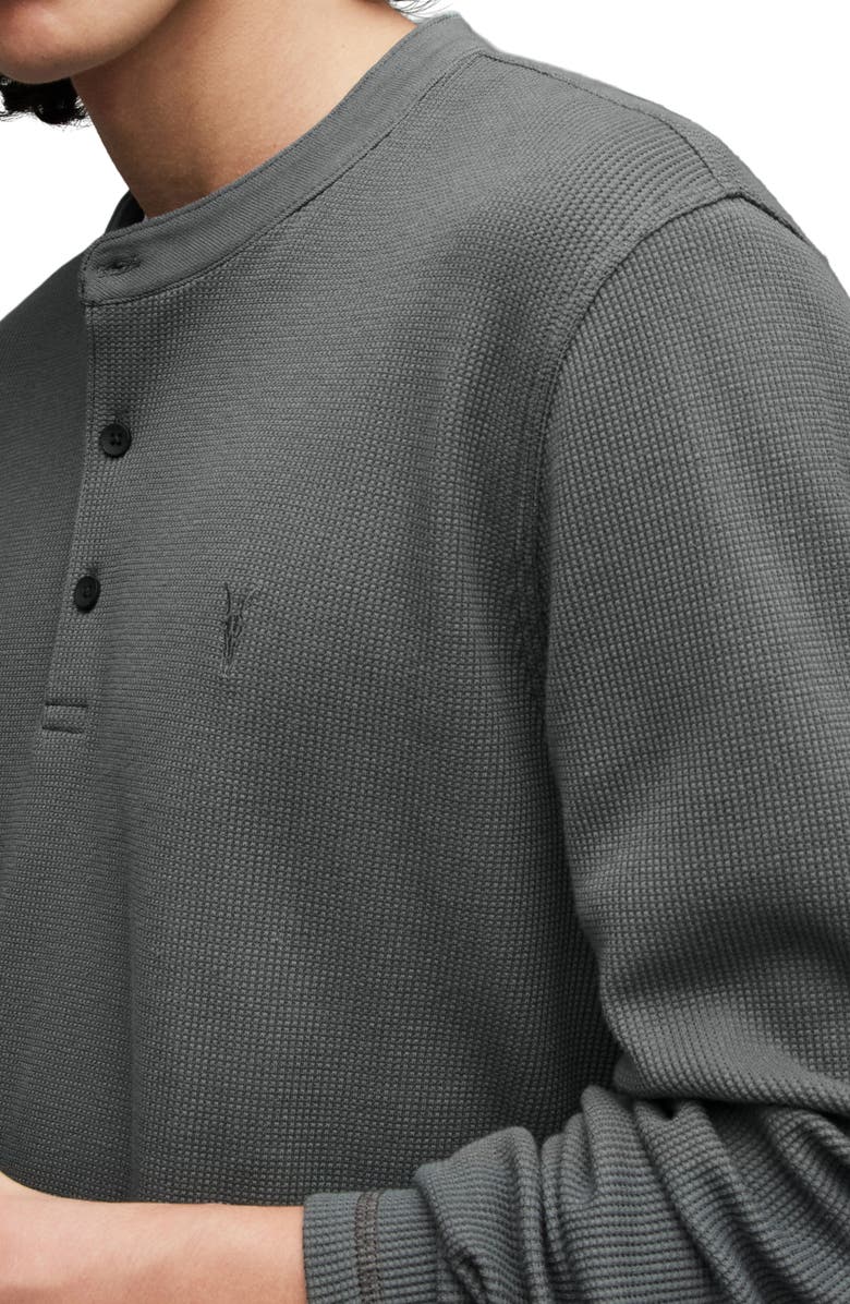 AllSaints Hayes Stretch Organic Cotton Henley T-Shirt, Alternate, color, 