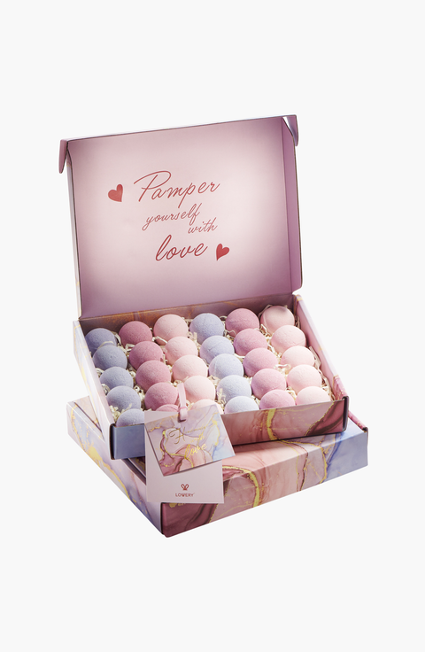 30-Piece Handmade Bath Bombs Gift Set