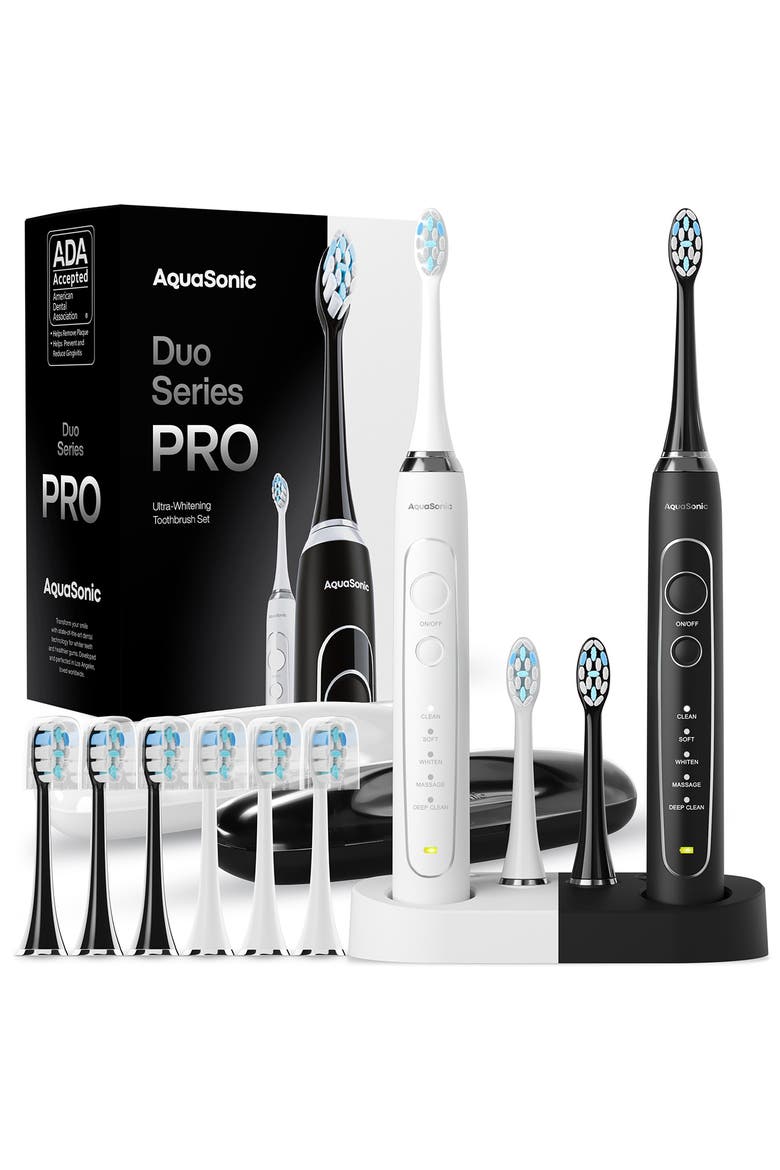 Duo Series PRO Ultra-Whitening Electric Toothbrush Set, Main, color, NO COLOR