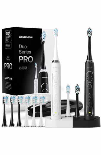 AQUASONIC Duo Series PRO Ultra-Whitening Electric Toothbrush