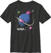NASA Boys' Retro Rocket Journey Graphic Graphic Short Sleeve T-Shirt