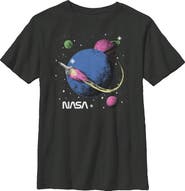 NASA Boys' Retro Rocket Journey Graphic Graphic Short Sleeve T-Shirt