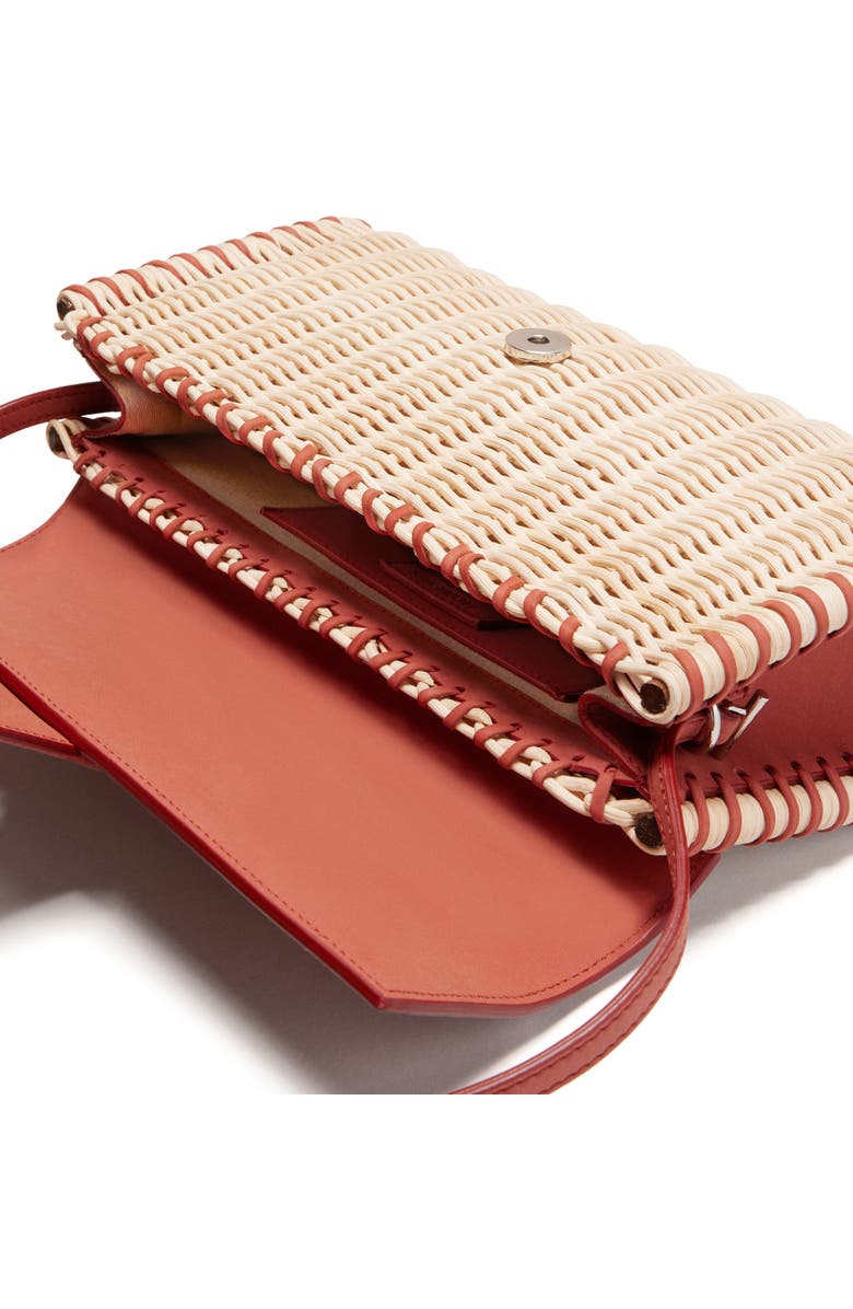 Jacquemus Long Le Bambino Woven Wicker Shoulder Bag, Alternate, color,