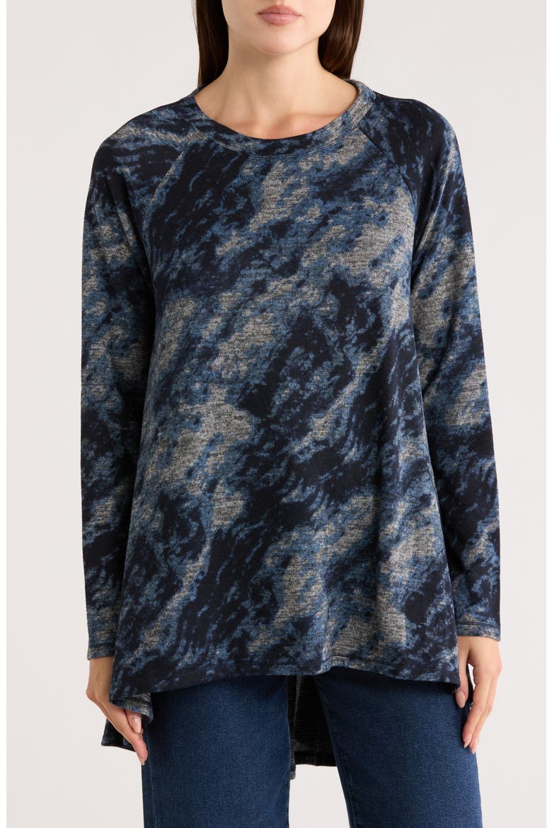 Long Sleeve Tunic Top, Main, color, BLUE