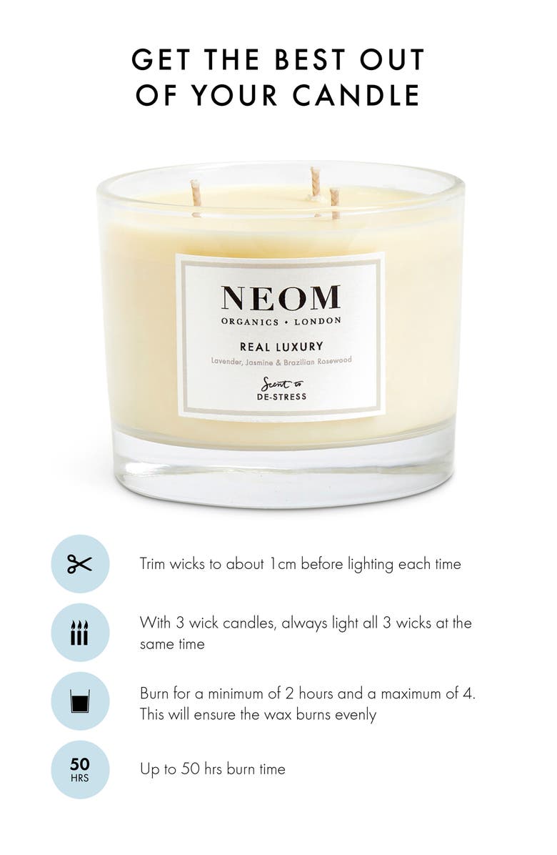 NEOM Wellbeing Scent to De-stress Candle, Alternate, color, 