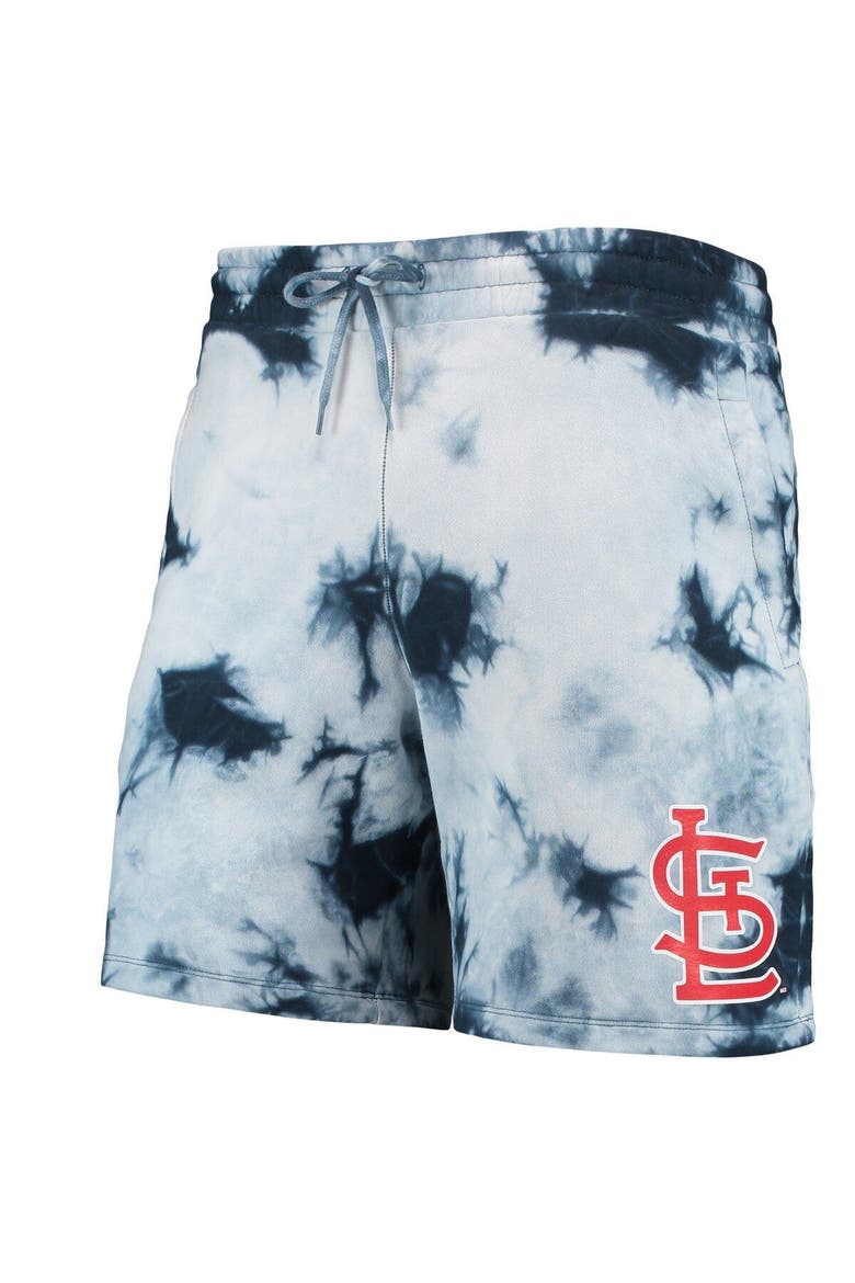 Men's New Era Navy St. Louis Cardinals Team Dye Shorts, Alternate, color, Navy