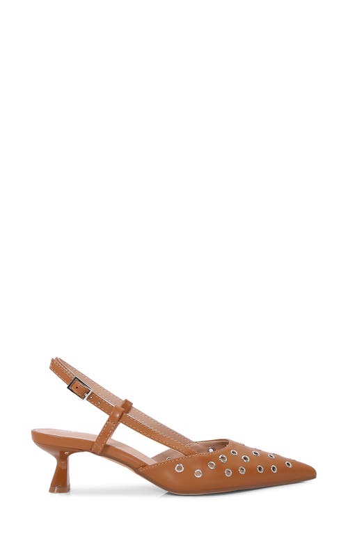 BERNESS BERNESS ADELINE GROMMET POINTED TOE SLINGBACK PUMP