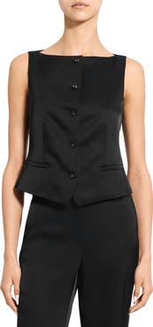 Theory Boat Neck Satin Vest